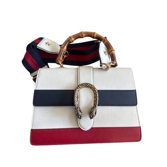 Gucci Bamboo Tri Color Crossbody Bag Pristine - Picture 10 of 10